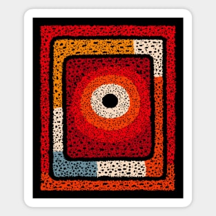 Cosmic Radiation | Abstract Geometric Art Magnet